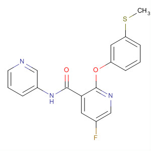 833483-37-7  3-Pyridinecarboxamide,5-fluoro-2-[3-(methylthio)phenoxy]-N-3-pyridinyl-