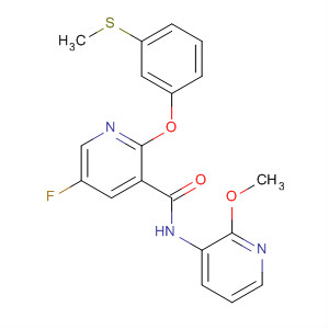 833483-40-2  3-Pyridinecarboxamide,5-fluoro-N-(2-methoxy-3-pyridinyl)-2-[3-(methylthio)phenoxy]-