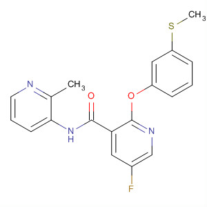 833483-43-5  3-Pyridinecarboxamide,5-fluoro-N-(2-methyl-3-pyridinyl)-2-[3-(methylthio)phenoxy]-
