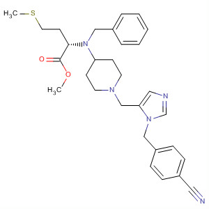 833490-48-5  L-Methionine,N-[1-[[1-[(4-cyanophenyl)methyl]-1H-imidazol-5-yl]methyl]-4-piperidinyl]-N-(phenylmethyl)-, methyl ester
