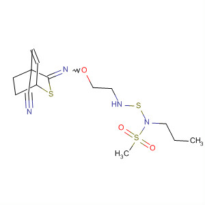 83370-79-0  Methanesulfonamide,N-[[[[[(4-cyano-2-thiabicyclo[2.2.2]oct-5-en-3-ylidene)amino]oxy]carbonyl]methylamino]thio]-N-propyl-