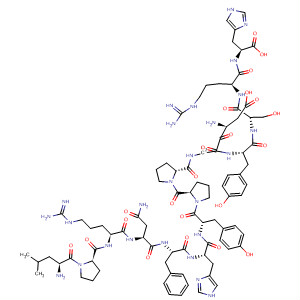 834862-28-1  L-Histidine,L-leucyl-L-prolyl-L-arginyl-L-asparaginyl-L-phenylalanyl-L-histidyl-L-tyrosyl-L-prolyl-L-prolyl-L-a-aspartylglycyl-L-tyrosyl-L-seryl-L-arginyl-