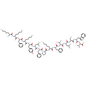 834866-73-8  L-Threonine,L-lysyl-L-lysyl-L-phenylalanyl-L-lysyl-L-tyrosyl-L-leucyl-L-phenylalanyl-L-prolyl-L-lysyl-L-phenylalanyl-L-threonyl-L-leucyl-L-cysteinyl-L-tryptophyl-