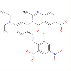 834881-78-6  4(3H)-Quinazolinone,3-[2-[(2-chloro-4,6-dinitrophenyl)azo]-5-(diethylamino)phenyl]-2-methyl-6-nitro-