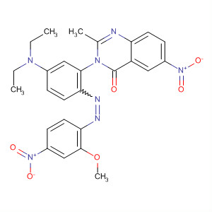 834881-81-1  4(3H)-Quinazolinone,3-[5-(diethylamino)-2-[(2-methoxy-4-nitrophenyl)azo]phenyl]-2-methyl-6-nitro-