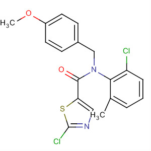 834888-63-0  5-Thiazolecarboxamide,2-chloro-N-(2-chloro-6-methylphenyl)-N-[(4-methoxyphenyl)methyl]-