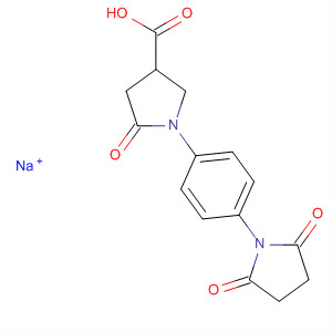834894-62-1  3-Pyrrolidinecarboxylic acid,1-[4-(2,5-dioxo-1-pyrrolidinyl)phenyl]-5-oxo-, sodium salt