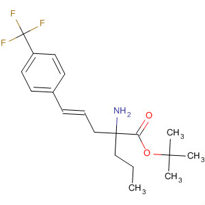 834905-18-9  4-Pentenoic acid, 2-amino-2-propyl-5-[4-(trifluoromethyl)phenyl]-,1,1-dimethylethyl ester, (4E)-