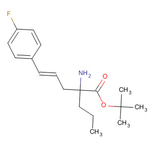 834905-19-0  4-Pentenoic acid, 2-amino-5-(4-fluorophenyl)-2-propyl-,1,1-dimethylethyl ester, (4E)-