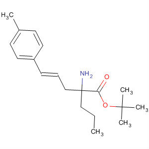 834905-22-5  4-Pentenoic acid, 2-amino-5-(4-methylphenyl)-2-propyl-,1,1-dimethylethyl ester, (4E)-