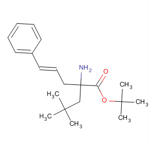 834905-27-0  4-Pentenoic acid, 2-amino-2-(2,2-dimethylpropyl)-5-phenyl-,1,1-dimethylethyl ester, (4E)-