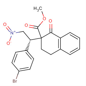834917-57-6  2-Naphthalenecarboxylic acid,2-[(1S)-1-(4-bromophenyl)-2-nitroethyl]-1,2,3,4-tetrahydro-1-oxo-,methyl ester, (2R)-