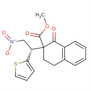 834917-59-8  2-Naphthalenecarboxylic acid,1,2,3,4-tetrahydro-2-[(1S)-2-nitro-1-(2-thienyl)ethyl]-1-oxo-, methyl ester,(2R)-