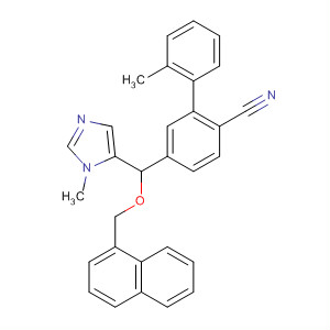 835349-22-9  [1,1'-Biphenyl]-2-carbonitrile,2'-methyl-5-[(1-methyl-1H-imidazol-5-yl)(1-naphthalenylmethoxy)methyl]-