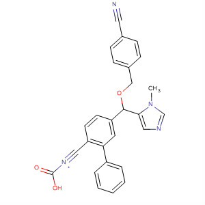 835354-08-0  [1,1'-Biphenyl]-2-carboxylic acid,2'-cyano-5'-[[(4-cyanophenyl)methoxy](1-methyl-1H-imidazol-5-yl)methyl]-