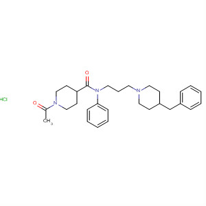 835595-50-1  4-Piperidinecarboxamide,1-acetyl-N-phenyl-N-[3-[4-(phenylmethyl)-1-piperidinyl]propyl]-,monohydrochloride