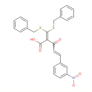 835614-39-6  4-Pentenoic acid,2-[bis[(phenylmethyl)thio]methylene]-5-(3-nitrophenyl)-3-oxo-