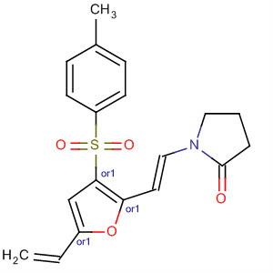 835627-07-1  2-Pyrrolidinone,1-[(1E)-2-[(2R,3R,5R)-5-ethenyltetrahydro-3-[(4-methylphenyl)sulfonyl]-2-furanyl]ethenyl]-, rel-