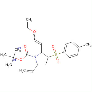 835627-28-6  1-Pyrrolidinecarboxylic acid,5-ethenyl-2-(2-ethoxyethenyl)-3-[(4-methylphenyl)sulfonyl]-,1,1-dimethylethyl ester, (2R,3S,5R)-rel-