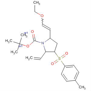 835627-29-7  1-Pyrrolidinecarboxylic acid,2-ethenyl-5-(2-ethoxyethenyl)-3-[(4-methylphenyl)sulfonyl]-,1,1-dimethylethyl ester, (2R,3S,5R)-rel-