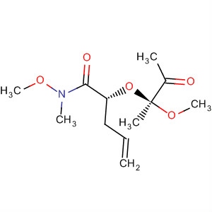 835641-02-6  4-Pentenamide,N-methoxy-2-[(1S)-1-methoxy-1-methyl-2-oxopropoxy]-N-methyl-, (2R)-