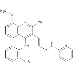 835914-36-8  4-Quinolinamine,8-methoxy-2-methyl-N-(2-methylphenyl)-3-[(1E)-3-(2-pyridinylamino)-1-propenyl]-