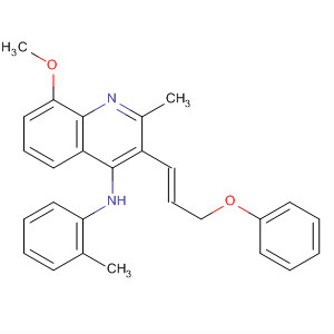 835914-40-4  4-Quinolinamine,8-methoxy-2-methyl-N-(2-methylphenyl)-3-[(1E)-3-phenoxy-1-propenyl]-