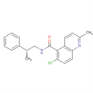 836612-48-7  5-Quinolinecarboxamide, 6-chloro-2-methyl-N-[(2R)-2-phenylpropyl]-