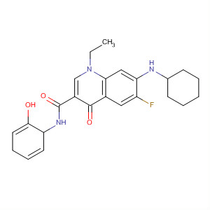 836614-10-9  3-Quinolinecarboxamide,7-(cyclohexylamino)-1-ethyl-6-fluoro-1,4-dihydro-N-(2-hydroxyphenyl)-4-oxo-