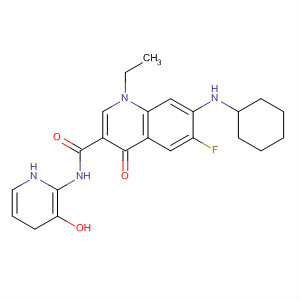 836614-30-3  3-Quinolinecarboxamide,7-(cyclohexylamino)-1-ethyl-6-fluoro-1,4-dihydro-N-(3-hydroxy-2-pyridinyl)-4-oxo-