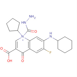 836618-09-8  3-Quinolinecarboxylic acid,7-(cyclohexylamino)-1-cyclopentyl-6-fluoro-1,4-dihydro-4-oxo-,hydrazide