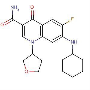 836619-25-1  3-Quinolinecarboxamide,7-(cyclohexylamino)-6-fluoro-1,4-dihydro-4-oxo-1-(tetrahydro-3-furanyl)-