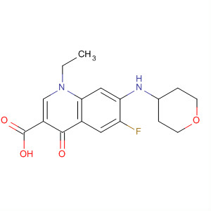 836620-07-6  3-Quinolinecarboxylic acid,1-ethyl-6-fluoro-1,4-dihydro-4-oxo-7-[(tetrahydro-2H-pyran-4-yl)amino]-