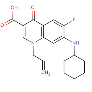 836620-24-7  3-Quinolinecarboxylic acid,7-(cyclohexylamino)-6-fluoro-1,4-dihydro-4-oxo-1-(2-propenyl)-