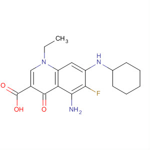 836620-48-5  3-Quinolinecarboxylic acid,5-amino-7-(cyclohexylamino)-1-ethyl-6-fluoro-1,4-dihydro-4-oxo-