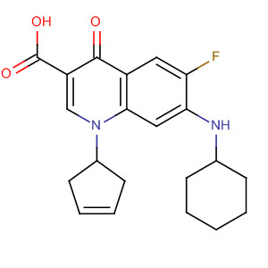 836621-34-2  3-Quinolinecarboxylic acid,7-(cyclohexylamino)-1-(3-cyclopenten-1-yl)-6-fluoro-1,4-dihydro-4-oxo-