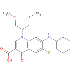 836621-48-8  3-Quinolinecarboxylic acid,7-(cyclohexylamino)-6-fluoro-1,4-dihydro-1-[2-methoxy-1-(methoxymethyl)ethyl]-4-oxo-