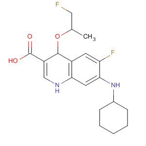 836621-56-8  3-Quinolinecarboxylic acid,7-(cyclohexylamino)-6-fluoro-1-(2-fluoro-1-methylethyl)-1,4-dihydro-4-oxo-