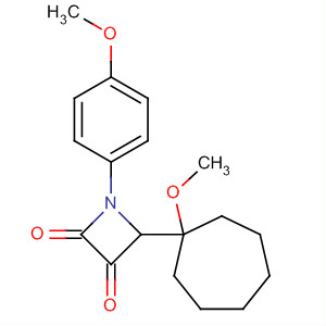 836622-91-4  2,3-Azetidinedione, 4-(1-methoxycycloheptyl)-1-(4-methoxyphenyl)-