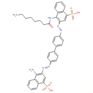 836622-99-2  1-Naphthalenesulfonic acid,4-amino-3-[[4'-[[1-[(1-oxooctyl)amino]-4-sulfo-2-naphthalenyl]azo][1,1'-biphenyl]-4-yl]azo]-