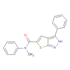 836633-10-4  1H-Thieno[2,3-c]pyrazole-5-carboxamide, N-methyl-N,3-diphenyl-