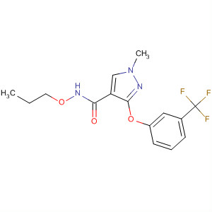 836652-84-7  1H-Pyrazole-4-carboxamide,1-methyl-N-propoxy-3-[3-(trifluoromethyl)phenoxy]-