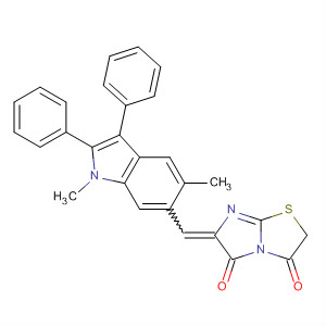 837375-34-5  Imidazo[2,1-b]thiazole-3,5(2H,6H)-dione,6-[(1,5-dimethyl-2,3-diphenyl-1H-indol-6-yl)methylene]-