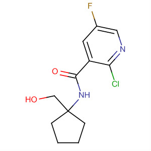 837377-34-1  3-Pyridinecarboxamide,2-chloro-5-fluoro-N-[1-(hydroxymethyl)cyclopentyl]-
