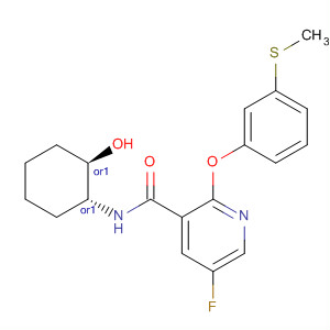 837377-76-1  3-Pyridinecarboxamide,5-fluoro-N-[(1R,2R)-2-hydroxycyclohexyl]-2-[3-(methylthio)phenoxy]-,rel-