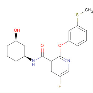 837377-80-7  3-Pyridinecarboxamide,5-fluoro-N-[(1S,3R)-3-hydroxycyclohexyl]-2-[3-(methylthio)phenoxy]-