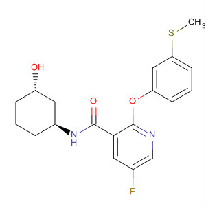 837377-82-9  3-Pyridinecarboxamide,5-fluoro-N-[(1S,3S)-3-hydroxycyclohexyl]-2-[3-(methylthio)phenoxy]-