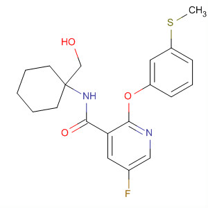 837377-96-5  3-Pyridinecarboxamide,5-fluoro-N-[1-(hydroxymethyl)cyclohexyl]-2-[3-(methylthio)phenoxy]-