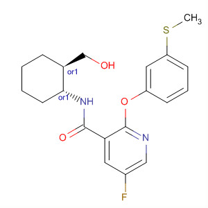 837377-98-7  3-Pyridinecarboxamide,5-fluoro-N-[(1R,2R)-2-(hydroxymethyl)cyclohexyl]-2-[3-(methylthio)phenoxy]-, rel-