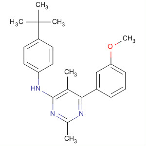837382-71-5  4-Pyrimidinamine,N-[4-(1,1-dimethylethyl)phenyl]-6-(3-methoxyphenyl)-2,5-dimethyl-